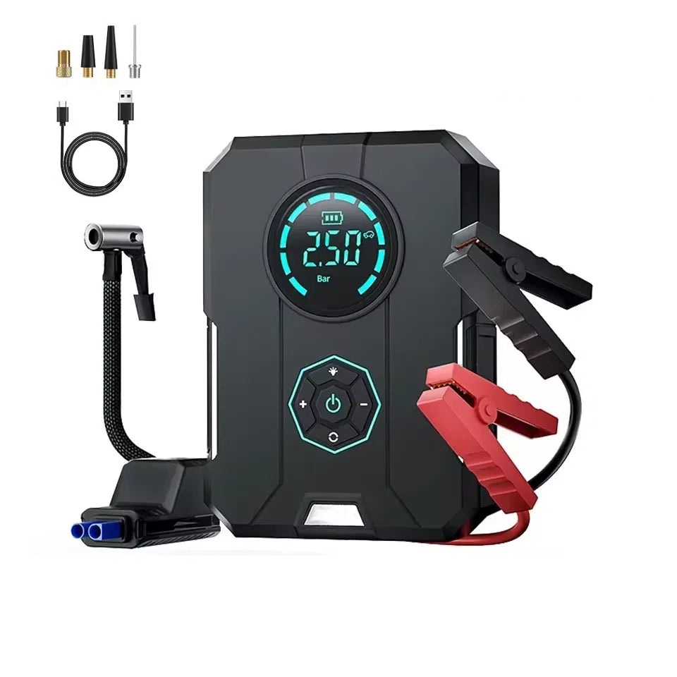 Car mounted tire inflator emergency start power supply Jump Starter