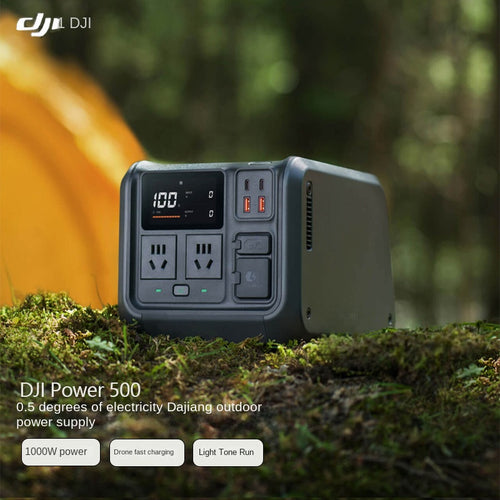DJI Power 500 Outdoor Power Station 1000W Portable Mobile Energy Storage Solar Charging Quiet Operation